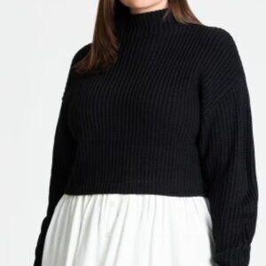 Twofer Skirted Sweater